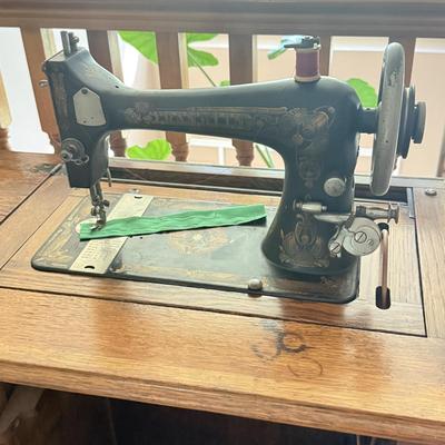 LOT 131U: Antique Franklin Folding Sewing Machine