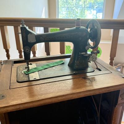 LOT 131U: Antique Franklin Folding Sewing Machine