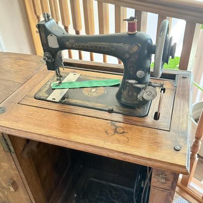 LOT 131U: Antique Franklin Folding Sewing Machine