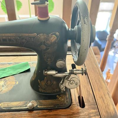 LOT 131U: Antique Franklin Folding Sewing Machine