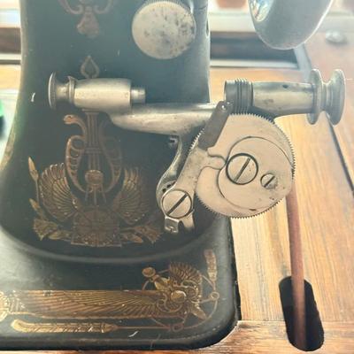 LOT 131U: Antique Franklin Folding Sewing Machine