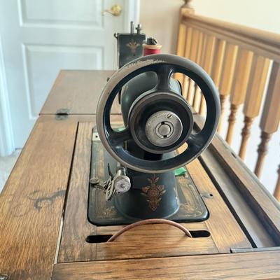 LOT 131U: Antique Franklin Folding Sewing Machine