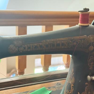 LOT 131U: Antique Franklin Folding Sewing Machine