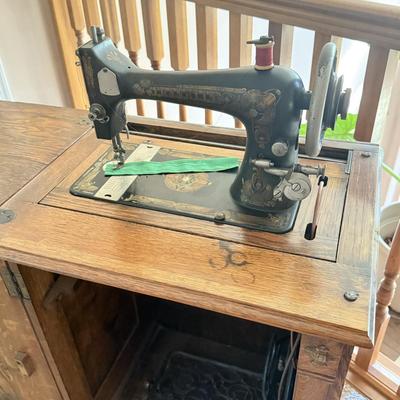 LOT 131U: Antique Franklin Folding Sewing Machine