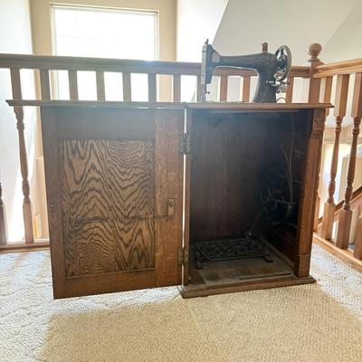 LOT 131U: Antique Franklin Folding Sewing Machine