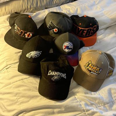 LOT 133U: Collection of Philadelphia Sports Team Hats