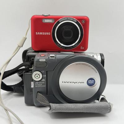LOT 140G: Sony DVD HandyCam & Samsung Digital Camera SL605