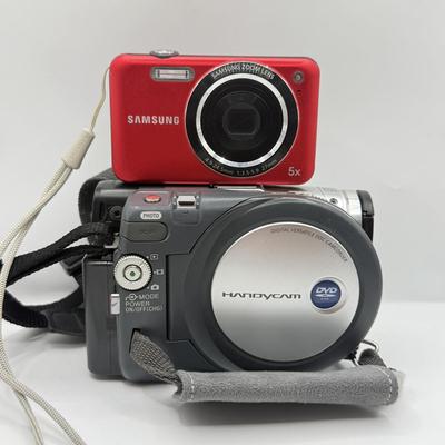 LOT 140G: Sony DVD HandyCam & Samsung Digital Camera SL605
