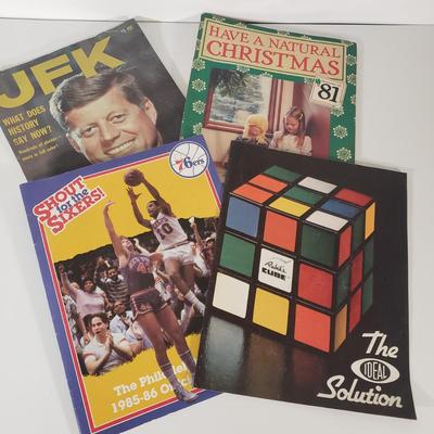LOT 143B: Historical Newspapers & Magazines with Rubiks Cube Ideal Solution Book