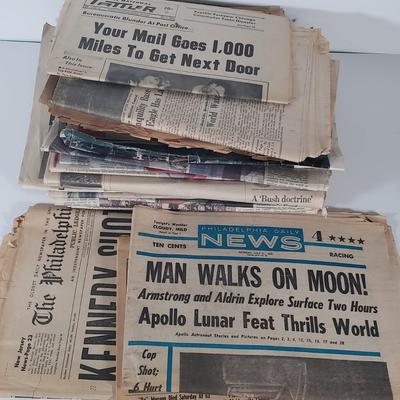 LOT 143B: Historical Newspapers & Magazines with Rubiks Cube Ideal Solution Book