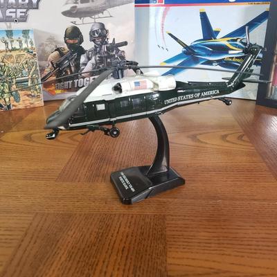 LOT 145B: Model Airplane & Tank Kits, Diecast Military Aircraft Toys & More