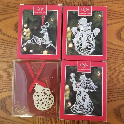 LOT 150B: Huge Collection of Christmas Ornaments; Kosta Boda, Lenox, Hallmark & More