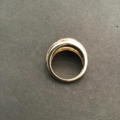 Gold tone, fashion, statement ring