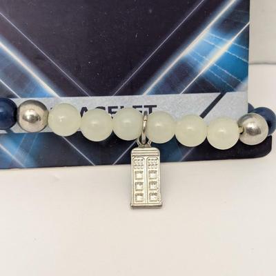 BBC Doctor Who TARDIS Bracelet - Glow In The Dark & Nickel Free