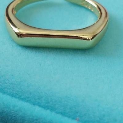 18kt Gold Overlay sterling silver Ring