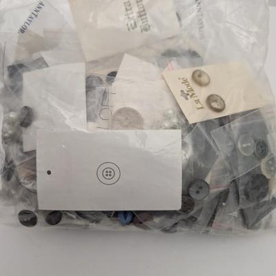 Vintage Button Lot Sewing Supplies Assorted Jar Mixed Styles Colors Brands Ann Taylor