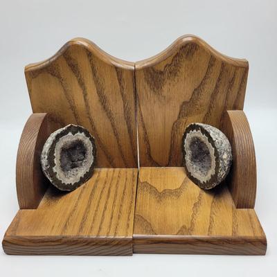 Three Sets of Geode Bookends (D-EL)