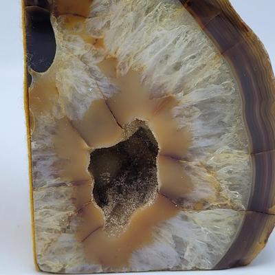 Three Sets of Geode Bookends (D-EL)
