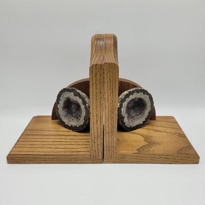 Three Sets of Geode Bookends (D-EL)