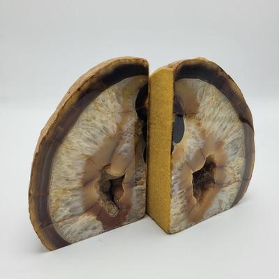 Three Sets of Geode Bookends (D-EL)