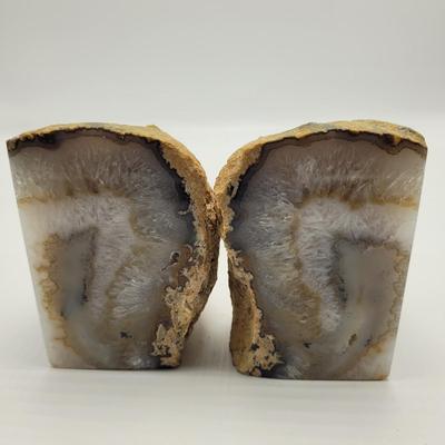 Three Sets of Geode Bookends (D-EL)