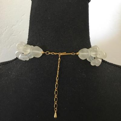 Beautiful vintage, Faux glass statement necklace