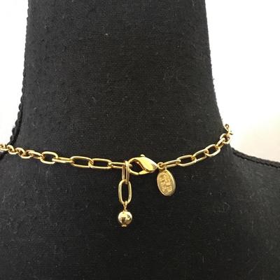 Beautiful Lenox made in USA gold tone, statement necklace