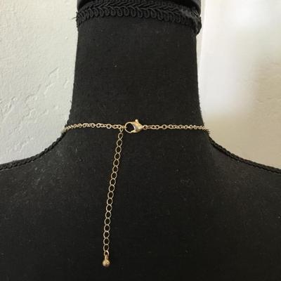 Silver-tone cross statement necklace