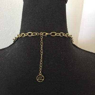Erica Lyons gold toned statement necklace
