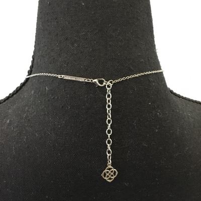 Kendra Scott, silver toned, cotton candy, heart dainty necklace