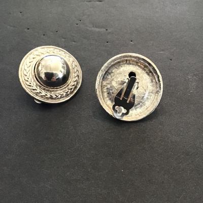 Silvertone fashion, statement earrings