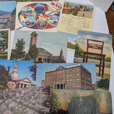 Vintage Postcards Lot 25 Assorted US Towns Landmarks Amusement Parks Churches Scenic Views