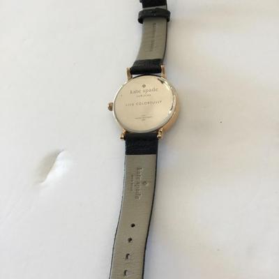 Kate Spade, gold tone, genuine, leather, working, wrist, watch
