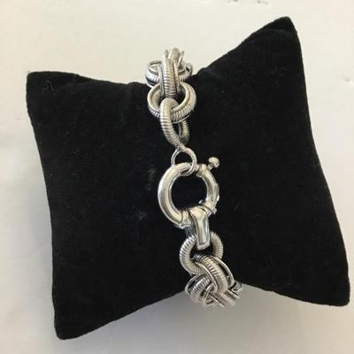 Nice Silver-tone, vintage JC crew bracelet