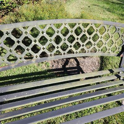 Metal Garden Yard Patio Bench 50"