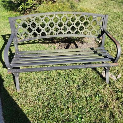 Metal Garden Yard Patio Bench 50"