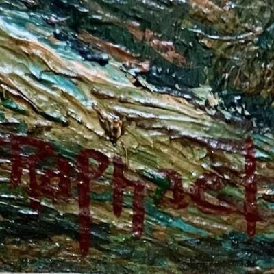 Original Oil Painting By Joseph Raphael