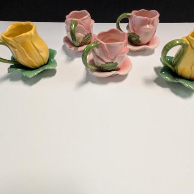 Sale Photo Thumbnail #1251: Vintage Russ Berrie & Co. Cups & Saucers #2