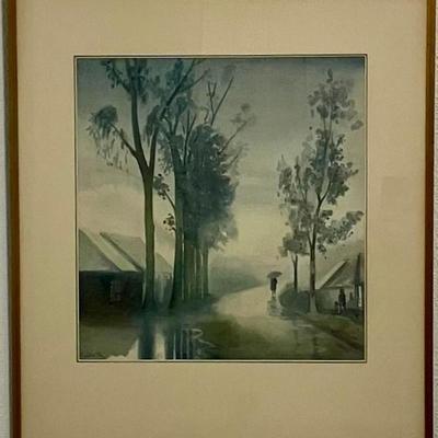 Original Watercolor By R.J. Chow
