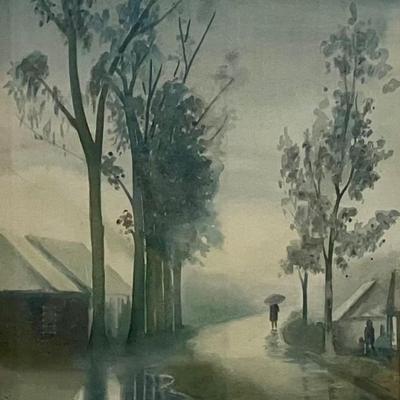 Original Watercolor By R.J. Chow