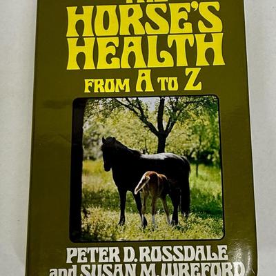 Sale Photo Thumbnail #76: Hardback book with good dust cover. An Equine Veterinary Dictionary, from 1987.