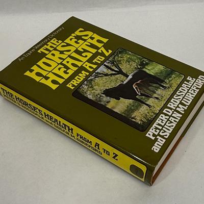 Sale Photo Thumbnail #75: Hardback book with good dust cover. An Equine Veterinary Dictionary, from 1987.