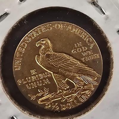 1909 $2.50 Indian Head Gold coin