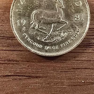 1981 Krugerrand 1/4 oz Gold coin
