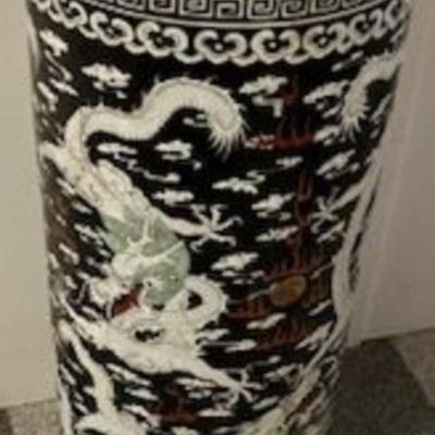 Vintage Asian Umbrella Stand