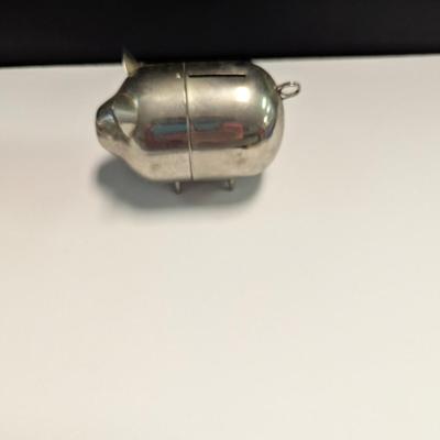 Sale Photo Thumbnail #14: Napier & Raimond 3 Little Pig Plated Piggy Banks