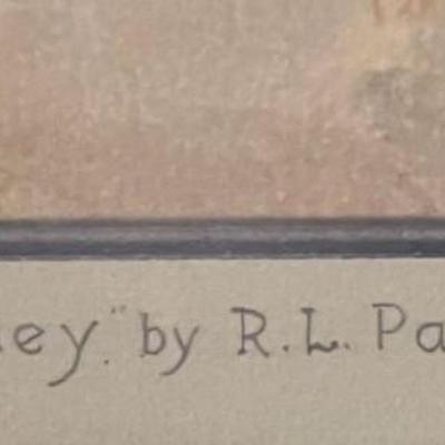 Original Watercolor By Richard Langtry Partington "Carmel Valley"