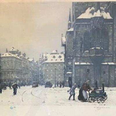 Etching By Tavik Frantisek Simon