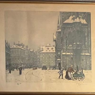 Etching By Tavik Frantisek Simon