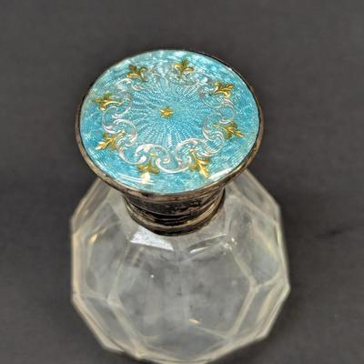 Sale Photo Thumbnail #1355: Antique Perfume Bottle With Sterling Cap